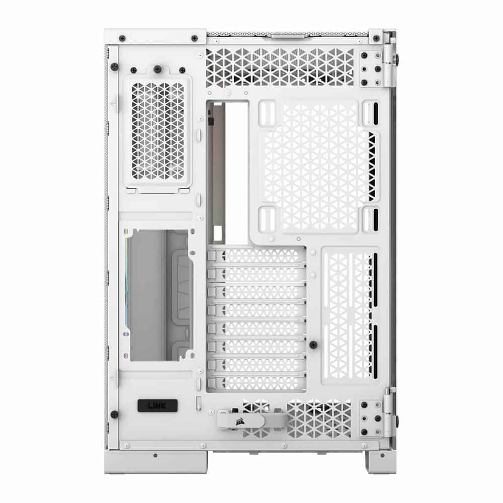 (image for) Corsair 6500X RGB White Dual Chamber Tempered Glass Mid Tower PC Case